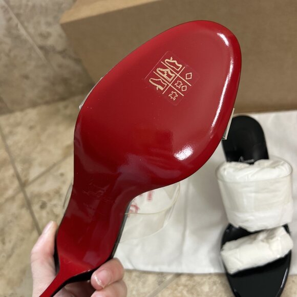 Christian Louboutin Just Nothing 85 mm Mules - Picture 7 of 10